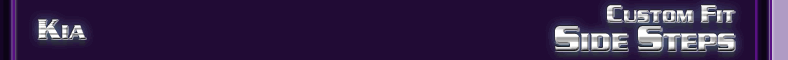 Kia Custom Fit Side Steps